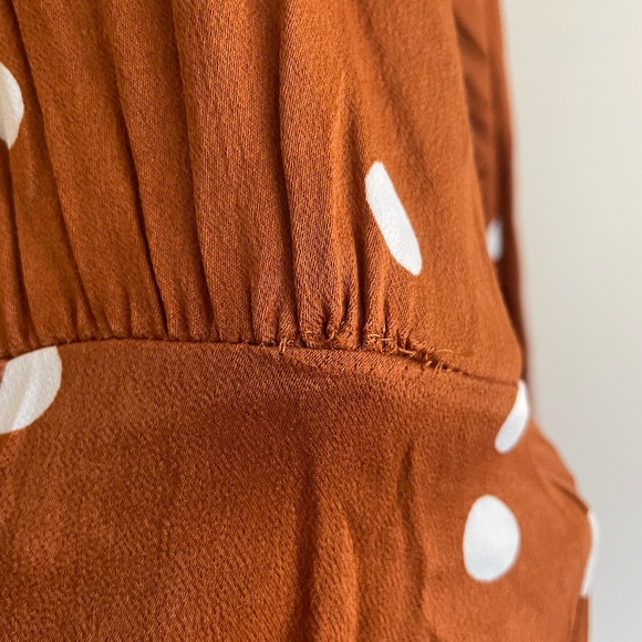 & Other Stories side tie satin midi wrap dress size 10 - Picture 5 of 7